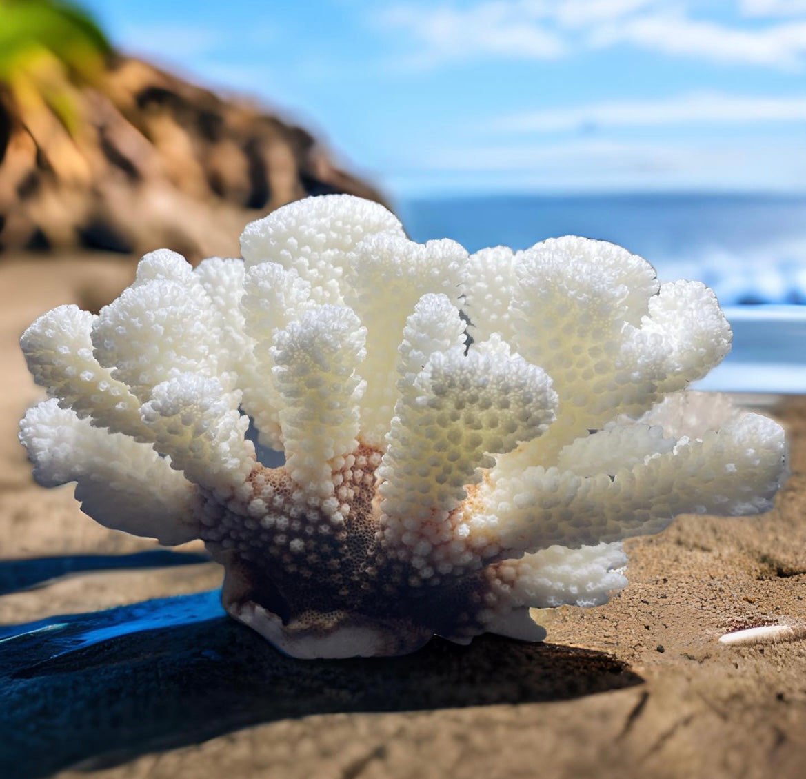 Brownstem Coral (7”x5”)