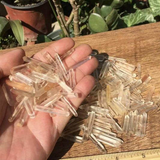 Quartz Crystal Wand Points 100g Small Raw Quartz Points