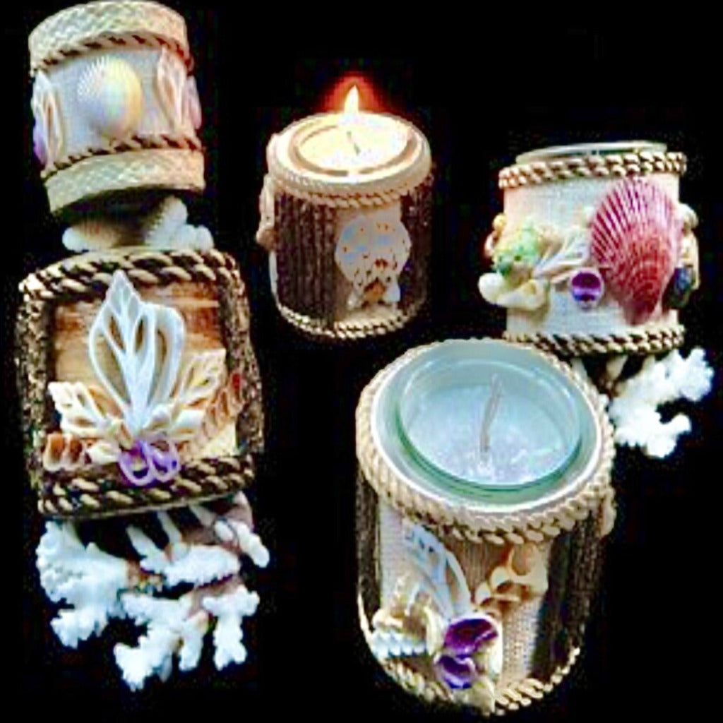 Handmade Shell Candles - Treasures from Beneath